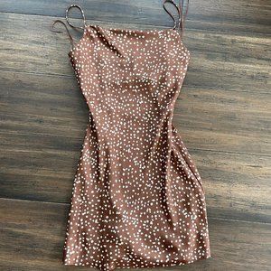 Cotton Candy LA - Cocoa & Brown Mini Dress - Small